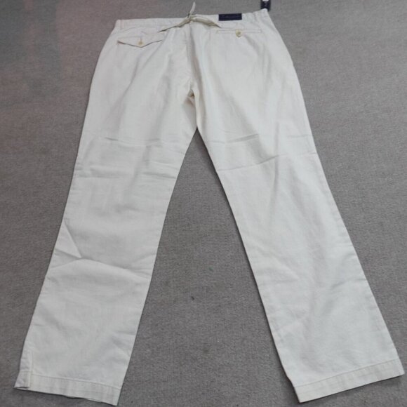 Polo Ralph Lauren Pants 40 x 31 Beige Buckleback Chino Flat Front NEW READ - Picture 2 of 13